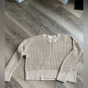 Old Navy open weave cream sweater, new with tags